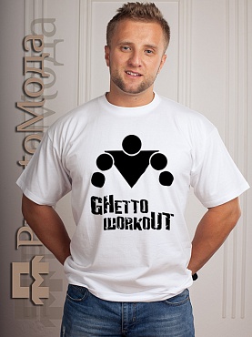 Футболка Ghetto workout лого