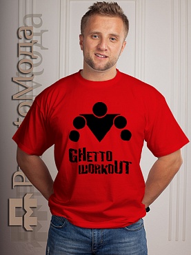 Футболка Ghetto workout лого