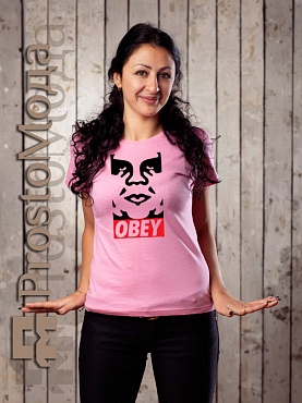 Женская футболка OBEY (силуэт)