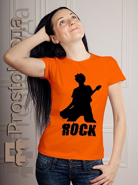 Женская футболка Rock
