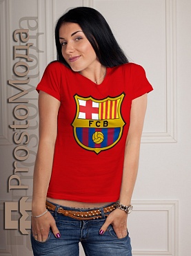 Женская футболка FCB