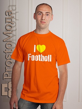 Футболка I love footboll