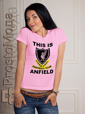 Женская футболка This Is Anfield
