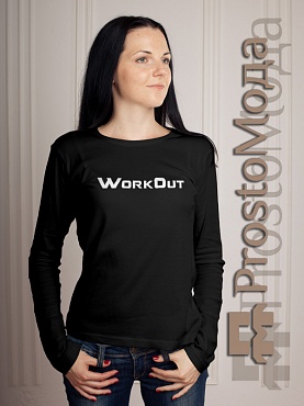 Женский лонгслив Work out