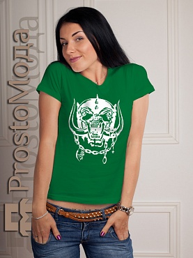Женская футболка Motorhead (череп)