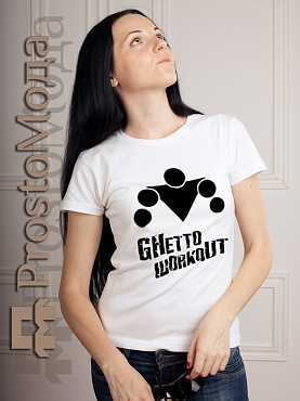 Женская футболка Ghetto work out