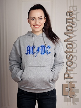 Женская толстовка AC/DC Blue logo