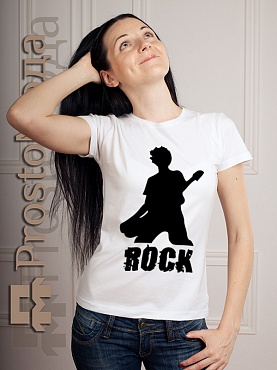 Женская футболка Rock