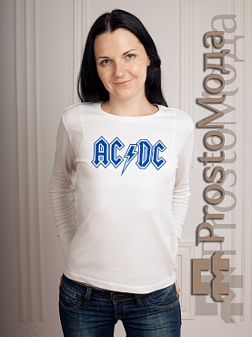Женская футболка LSL AC/DC Blue logo