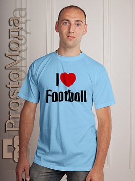 Футболка I love footboll