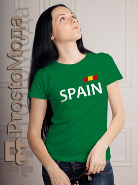 Женская футболка Spain