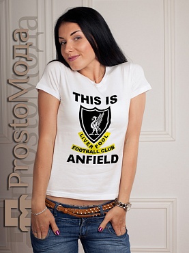 Женская футболка This Is Anfield