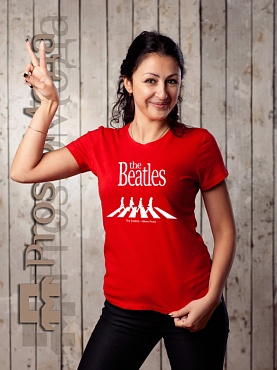 Женская футболка The Beatles