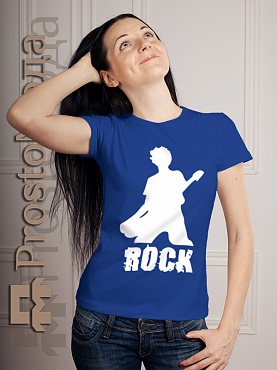 Женская футболка Rock