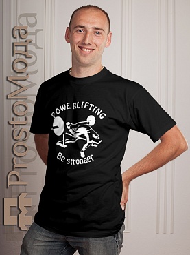 Футболка Powerlifting Be stronger