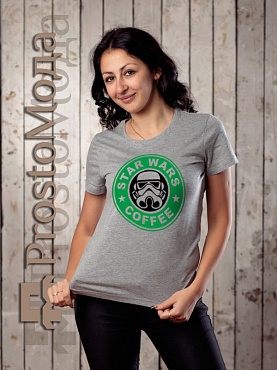 Женская футболка Star Wars Cofee