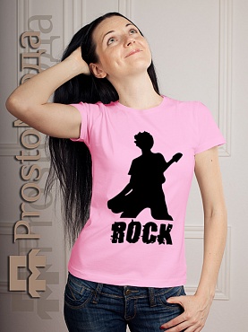 Женская футболка Rock