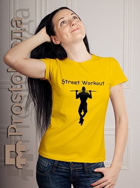 Женская футболка Street Workout турник