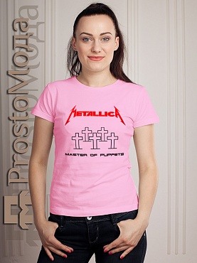 Женская футболка Metallica - Master of puppets