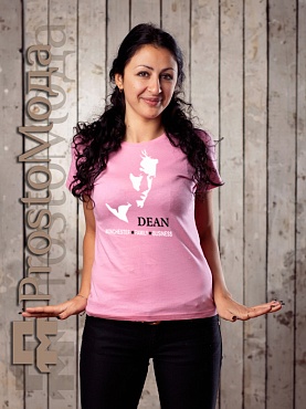 Женская футболка Supernatural с Дином