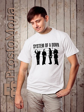 Футболка System of a Down (силуэты)