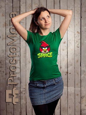 Женская футболка Angry Birds (Space)