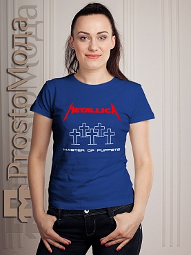 Женская футболка Metallica - Master of puppets