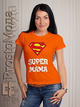 Женская футболка Супер Мама