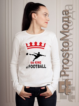 Женский лонгслив The King of Football