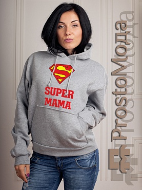 Женская толстовка Супер мама