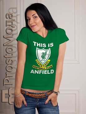 Женская футболка This Is Anfield