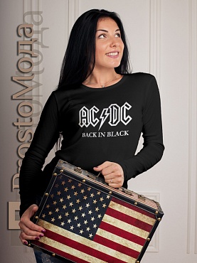 Женская футболка LSL AC/DC - Black in Black