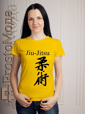 Женская футболка Jiu-Jitsu иероглиф