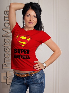 Женская футболка Супер Бабушка