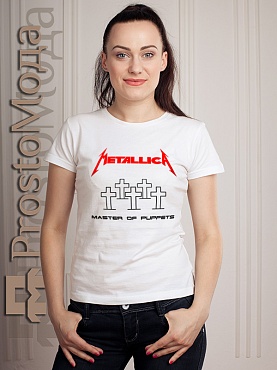 Женская футболка Metallica - Master of puppets