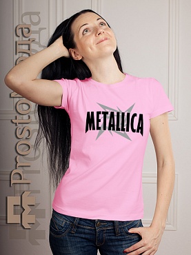 Женская футболка Metallica (со звездой)