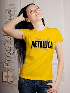Женская футболка Metallica (со звездой)