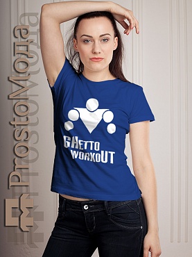 Женская футболка Ghetto workout