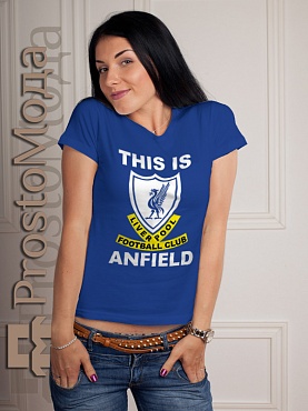 Женская футболка This Is Anfield