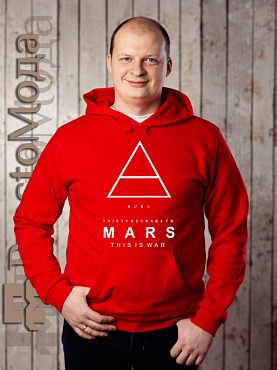 Мужская толстовка  30 Seconds to Mars (треугольник)