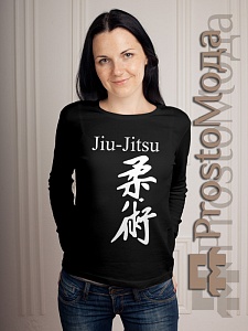 Женский лонгслив Jiu-Jitsu иероглиф