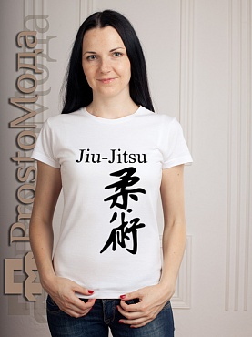 Женская футболка Jiu-Jitsu иероглиф