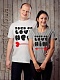 Парные футболки Born to love him/her