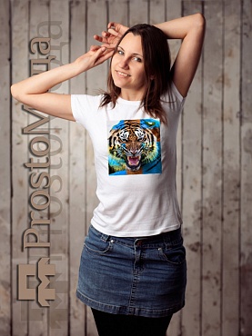 Женская футболка с тигром SWAG