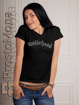 Женская футболка Motorhead (надпись)