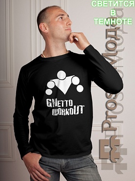 Лонгслив Ghetto workout Logo