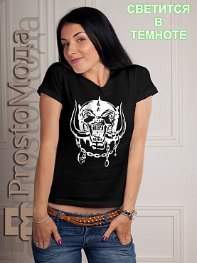 Женская футболка Motorhead (череп)