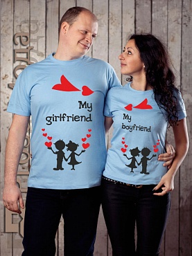 Парные футболки My boyfriend/girlfriend