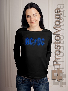 Женская футболка LSL AC/DC Blue logo