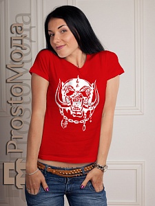 Женская футболка Motorhead (череп)